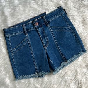AEO MIDI SHORT • SUPER STRETCH • BLUE JEAN